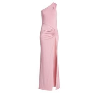 Katie May Raising the Bar Ruched One-Shoulder Gown Womens Medium New